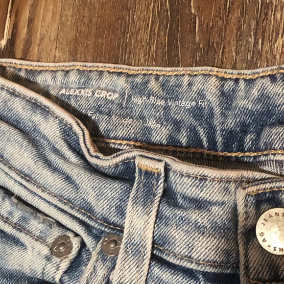 AG Adriano Goldschmied Alexxis Crop Jeans Women's 24 High Rise Vintage Fit Denim - Picture 3 of 7